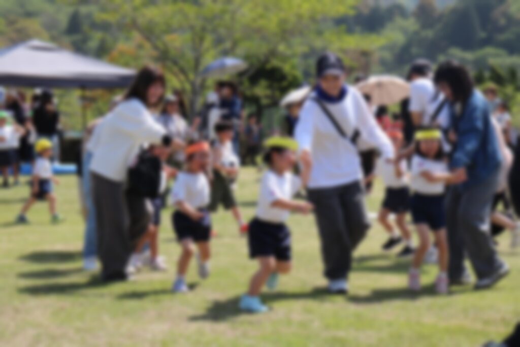 しっぽ取りゲームをするゆりさんたち④