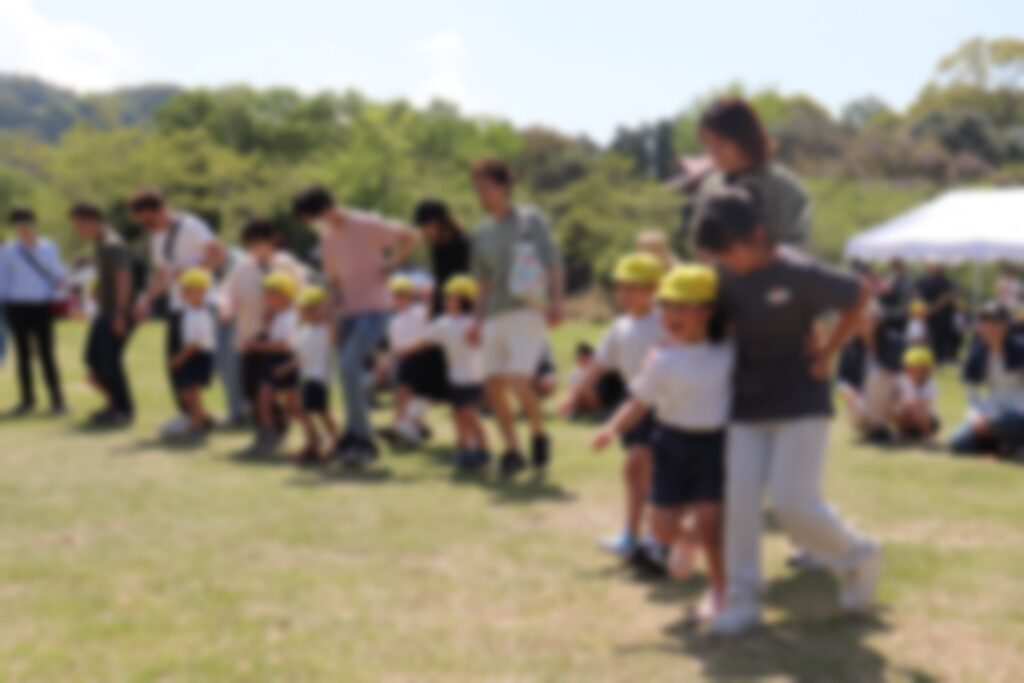 二人三脚ゲームをするすみれさんたち①