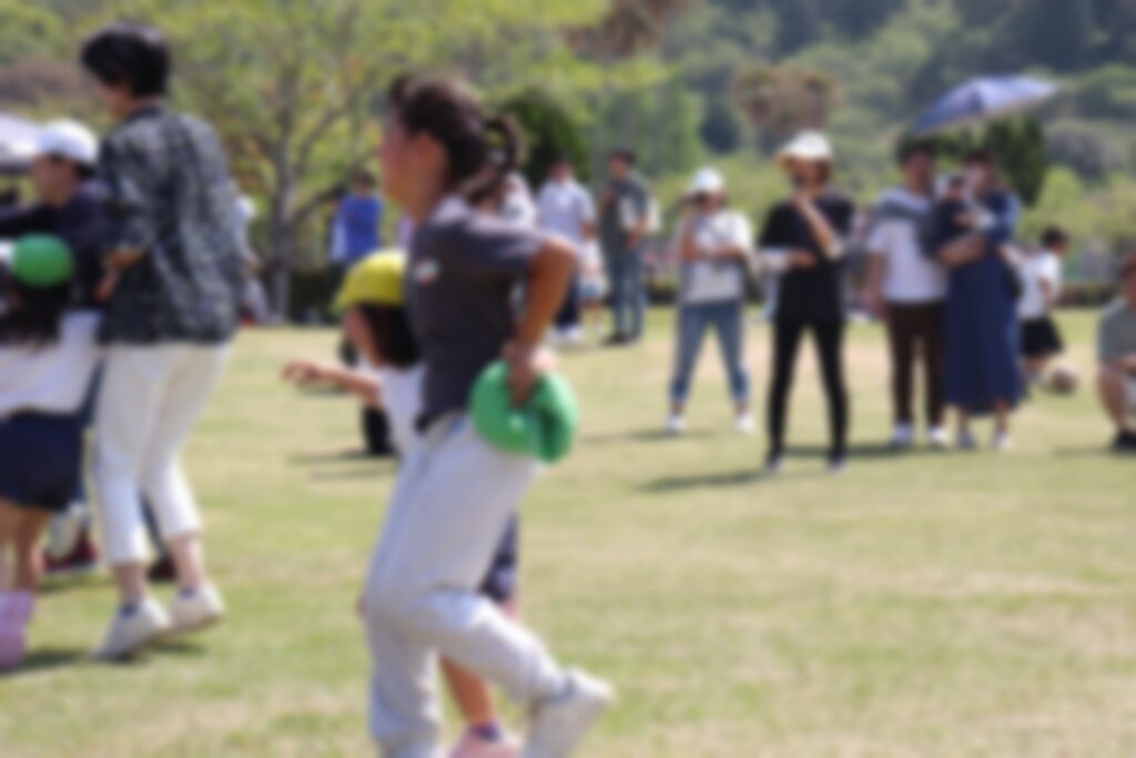 二人三脚ゲームをするすみれさんたち④